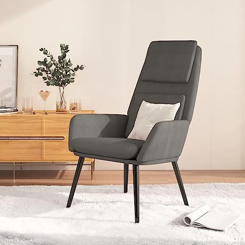 QJBSAVVA Relaxsessel Hellgrau aus weichem Polyester mit Metallrahmen 70 x 77 x 98 cm Bequemer Sessel für Wohnzimmer Schlafzimmer und Balkon QJBSAVVA Relaxsessel Hellgrau aus weichem Polyester mit Metallrahmen 70 x 77 x 98 cm Bequemer Sessel für Wohnzimmer Schlafzimmer und Balkon von QJBSAVVA