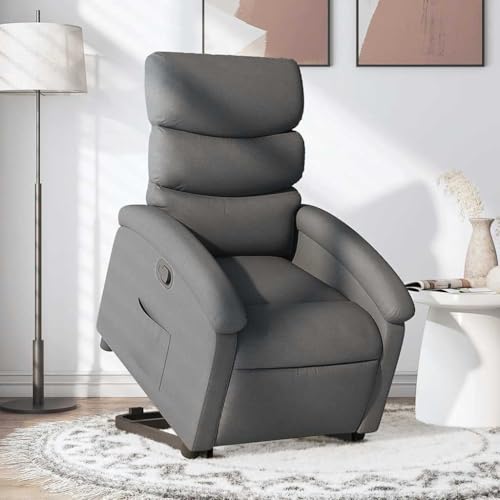 QJBSAVVA Relaxsessel mit elektrischer Aufstehhilfe Dunkelgrau Stoff 70 x 92 x 99.5 cm Manuelle Liegefunktion bis 135° Bequemer Loungesessel für Wohnzimmer Schlafzimmer und Balkon QJBSAVVA Relaxsessel mit elektrischer Aufstehhilfe Dunkelgrau Stoff 70 x 92 x 99.5 cm Manuelle Liegefunktion bis 135° Bequemer Loungesessel für Wohnzimmer Schlafzimmer und Balkon von QJBSAVVA