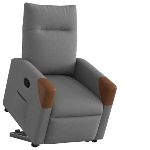 QJBSAVVA Relaxsessel mit elektrischer Aufstehhilfe Dunkelgrau Stoff Bequemer Loungesessel mit manueller Liegefunktion bis 135° für Wohnzimmer Schlafzimmer und Balkon QJBSAVVA Relaxsessel mit elektrischer Aufstehhilfe Dunkelgrau Stoff Bequemer Loungesessel mit manueller Liegefunktion bis 135° für Wohnzimmer Schlafzimmer und Balkon von QJBSAVVA