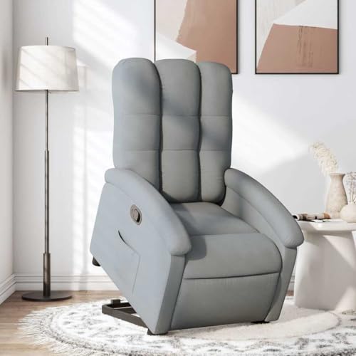 QJBSAVVA Relaxsessel mit elektrischer Aufstehhilfe Hellgrau Stoff 70 x 93 x 101 cm Manuelle Liegefunktion bis 135° Bequemer Loungesessel für Wohnzimmer Schlafzimmer und Balkon QJBSAVVA Relaxsessel mit elektrischer Aufstehhilfe Hellgrau Stoff 70 x 93 x 101 cm Manuelle Liegefunktion bis 135° Bequemer Loungesessel für Wohnzimmer Schlafzimmer und Balkon von QJBSAVVA