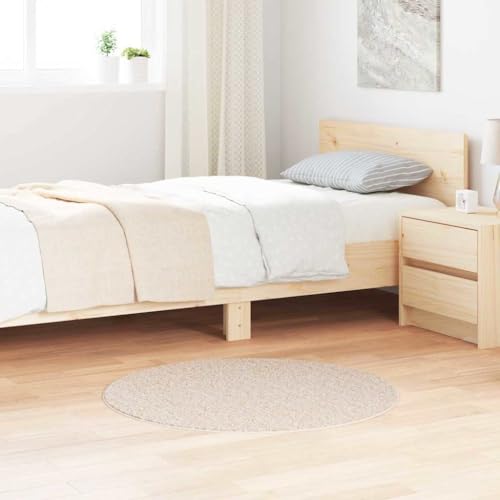 QJBSAVVA Runder Teppich Creme Ø90 cm Minimalistischer Wohnzimmerteppich aus weichem Polyester mit Rutschfester Unterseite für Schlafzimmer Flur und Balkon QJBSAVVA Runder Teppich Creme Ø90 cm Minimalistischer Wohnzimmerteppich aus weichem Polyester mit Rutschfester Unterseite für Schlafzimmer Flur und Balkon von QJBSAVVA