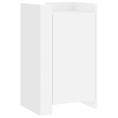 QJBSAVVA Schränkchen Küchenschrank Apothekerschrank Geschirrschrank - Sideboard Weiß 45x35x75 cm Holzwerkstoff für Flur Badezimmer Büro Schlafzimmer von QJBSAVVA