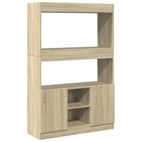 QJBSAVVA Schrank Schlafzimmer Aktenschrank Wohnzimmer Möbel Badezimmer Regal - Highboard Sonoma-Eiche 92x33x140 cm Holzwerkstoff für Keller Küche Büro Badezimmer QJBSAVVA Schrank Schlafzimmer Aktenschrank Wohnzimmer Möbel Badezimmer Regal - Highboard Sonoma-Eiche 92x33x140 cm Holzwerkstoff für Keller Küche Büro Badezimmer von QJBSAVVA