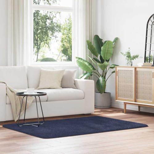 QJBSAVVA Shaggy Teppich Hochflor NAVARRA Marineblau 120x170 cm Polyester Robuster und Bequemer Wohnzimmerteppich für Schlafzimmer Balkon und Garten QJBSAVVA Shaggy Teppich Hochflor NAVARRA Marineblau 120x170 cm Polyester Robuster und Bequemer Wohnzimmerteppich für Schlafzimmer Balkon und Garten von QJBSAVVA