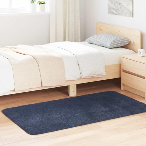 QJBSAVVA Shaggy Teppich Hochflor NAVARRA Marineblau 80x150 cm Robuster und Bequemer Wohnzimmerteppich aus 100% Polyester mit Rutschfester Unterseite für Balkon Schlafzimmer und Büro QJBSAVVA Shaggy Teppich Hochflor NAVARRA Marineblau 80x150 cm Robuster und Bequemer Wohnzimmerteppich aus 100% Polyester mit Rutschfester Unterseite für Balkon Schlafzimmer und Büro von QJBSAVVA