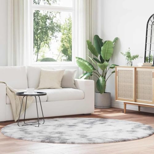 QJBSAVVA Shaggy Teppich Hochflor NAVARRA Silbergrau 200x200 cm Rund Robuster und Bequemer Polyester Teppich für Wohnzimmer Schlafzimmer und Balkon QJBSAVVA Shaggy Teppich Hochflor NAVARRA Silbergrau 200x200 cm Rund Robuster und Bequemer Polyester Teppich für Wohnzimmer Schlafzimmer und Balkon von QJBSAVVA