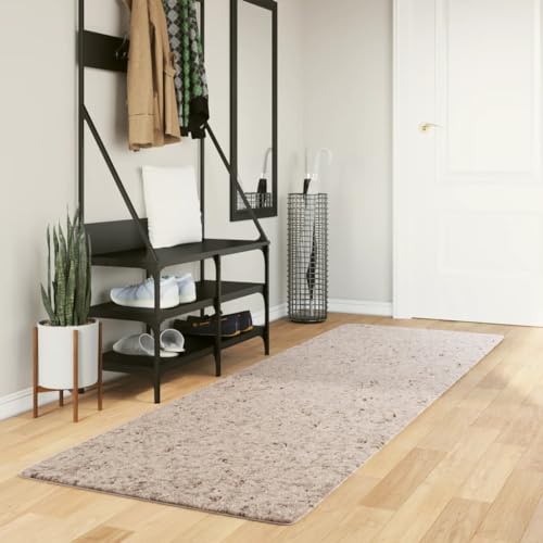 QJBSAVVA Shaggy Teppich Pamplona Hochflor Modern Beige 80x250 cm Weicher Flauschiger Wohnzimmerteppich für Schlafzimmer Flur und Büro mit Fußbodenheizung QJBSAVVA Shaggy Teppich Pamplona Hochflor Modern Beige 80x250 cm Weicher Flauschiger Wohnzimmerteppich für Schlafzimmer Flur und Büro mit Fußbodenheizung von QJBSAVVA