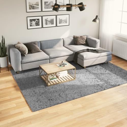 QJBSAVVA Shaggy Teppich Pamplona Hochflor Modern Grau 200x280 cm Weicher Flauschiger Langflor für Wohnzimmer Schlafzimmer und Flur 100% Polypropylen mit Oeko TEX Standard 100 QJBSAVVA Shaggy Teppich Pamplona Hochflor Modern Grau 200x280 cm Weicher Flauschiger Langflor für Wohnzimmer Schlafzimmer und Flur 100% Polypropylen mit Oeko TEX Standard 100 von QJBSAVVA