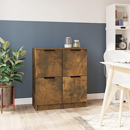 QJBSAVVA Sideboard 2er Set Räuchereiche 30x30x70 cm Holzwerkstoff - Stabiles Sideboard für Wohnzimmer, Küche & Flur mit viel Stauraum QJBSAVVA Sideboard 2er Set Räuchereiche 30x30x70 cm Holzwerkstoff - Stabiles Sideboard für Wohnzimmer, Küche & Flur mit viel Stauraum von QJBSAVVA