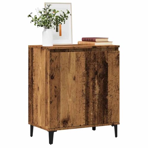 QJBSAVVA Sideboard Altholz-Optik 60x35x70 cm Holzwerkstoff mit 2 Fächern, Stauraum für Wohnzimmer, Küche oder Flur, robuste Oberfläche & stabile Holzbeine QJBSAVVA Sideboard Altholz-Optik 60x35x70 cm Holzwerkstoff mit 2 Fächern, Stauraum für Wohnzimmer, Küche oder Flur, robuste Oberfläche & stabile Holzbeine von QJBSAVVA