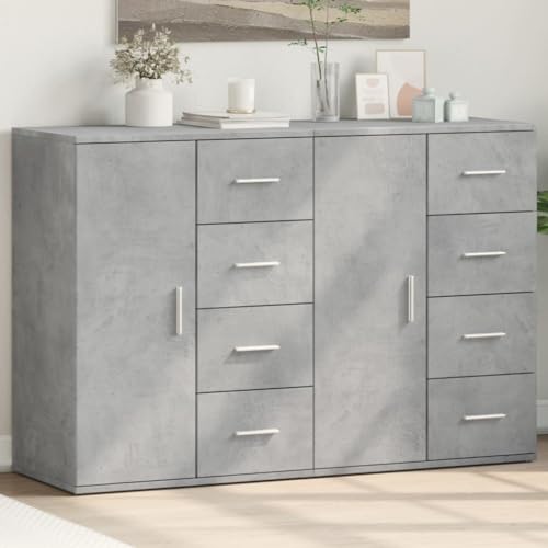 QJBSAVVA Sideboard Wohnzimmer 2 Stück Betongrau aus Holzwerkstoff Modernes Design mit Robustheit und Langlebigkeit für Küche, Flur und Esszimmer QJBSAVVA Sideboard Wohnzimmer 2 Stück Betongrau aus Holzwerkstoff Modernes Design mit Robustheit und Langlebigkeit für Küche, Flur und Esszimmer von QJBSAVVA