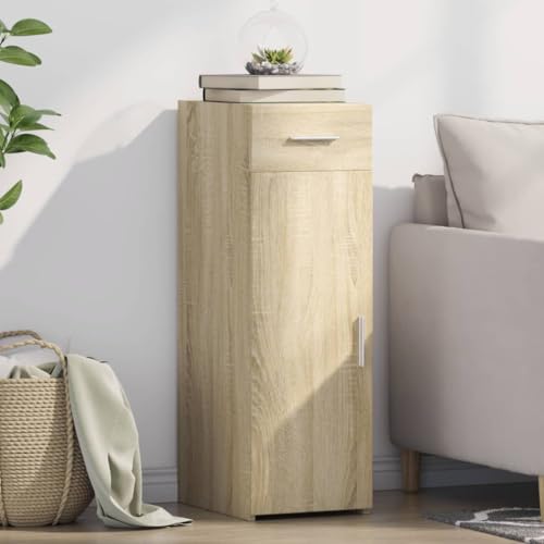 QJBSAVVA Sideboard Wohnzimmer Kommode aus Holzwerkstoff in Sonoma-Eiche, Modernes Design mit Schublade & Stauraum, Sideboard Küche, Flur oder Esszimmer QJBSAVVA Sideboard Wohnzimmer Kommode aus Holzwerkstoff in Sonoma-Eiche, Modernes Design mit Schublade & Stauraum, Sideboard Küche, Flur oder Esszimmer von QJBSAVVA
