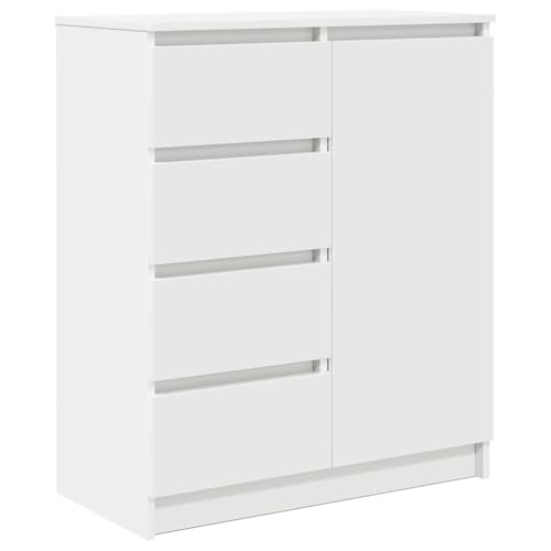 QJBSAVVA Sideboards Kleiner Küchenschrank Küchenbuffet Buffetschrank Mutfak Dolabı - Sideboard mit Schubladen Weiß 71x35x84 cm Holzwerkstoff für Esszimmer Küche Terrasse Schlafzimmer von QJBSAVVA