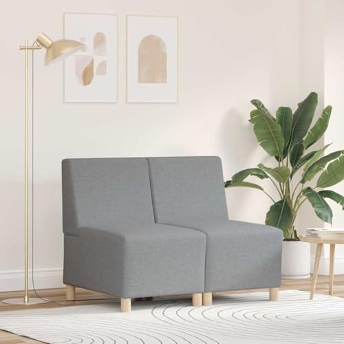 QJBSAVVA Sofa Stühle 2er Set Hellgrau Modernes Design Kompakt 55 x 74 x 82 cm Atmungsaktiver Stoff & Stabile Konstruktion für Wohnzimmer Balkon oder Jugendzimmer QJBSAVVA Sofa Stühle 2er Set Hellgrau Modernes Design Kompakt 55 x 74 x 82 cm Atmungsaktiver Stoff & Stabile Konstruktion für Wohnzimmer Balkon oder Jugendzimmer von QJBSAVVA