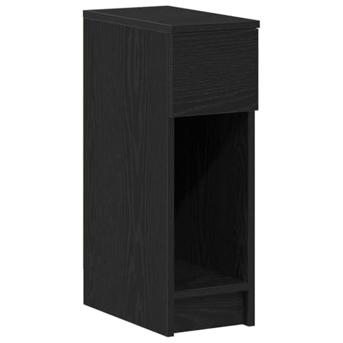QJBSAVVA Spind Schrank Beistelltisch Couch Nachtkasten Side Table Bedroom - Nachttisch mit Schublade Schwarz Eichen-Optik 20x36x60 cm für Wohnzimmer Badezimmer Balkon Schlafzimmer QJBSAVVA Spind Schrank Beistelltisch Couch Nachtkasten Side Table Bedroom - Nachttisch mit Schublade Schwarz Eichen-Optik 20x36x60 cm für Wohnzimmer Badezimmer Balkon Schlafzimmer von QJBSAVVA