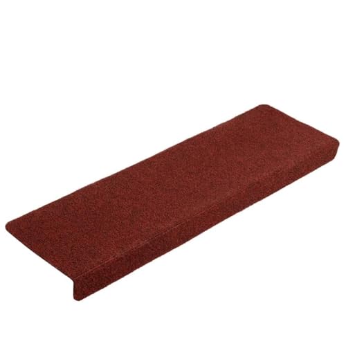 QJBSAVVA Stufenmatten Set 10 Stück Bordeauxrot 65x21x4 cm Selbstklebend Antirutsch Treppenteppich mit Modernem Design für Innenbereich QJBSAVVA Stufenmatten Set 10 Stück Bordeauxrot 65x21x4 cm Selbstklebend Antirutsch Treppenteppich mit Modernem Design für Innenbereich von QJBSAVVA