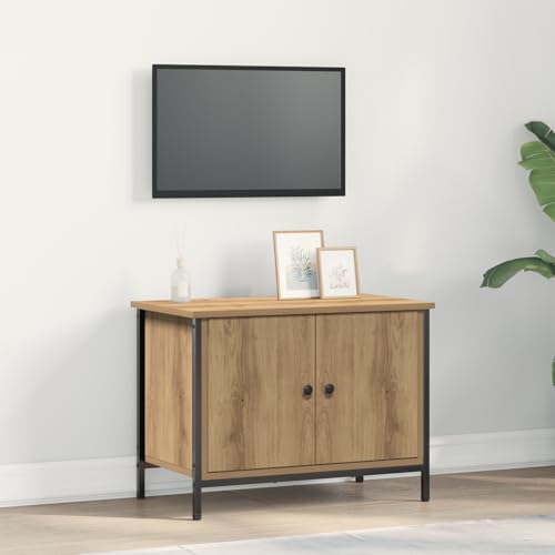 QJBSAVVA TV Lowboard Artisan Eiche 60x35x45cm Moderner Fernsehschrank für Wohnzimmer mit minimalistischem Design und mattierter Oberfläche QJBSAVVA TV Lowboard Artisan Eiche 60x35x45cm Moderner Fernsehschrank für Wohnzimmer mit minimalistischem Design und mattierter Oberfläche von QJBSAVVA