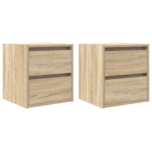 QJBSAVVA Telefontisch Nachttische Nachtschrank Tisch Wohnzimmer - Wand-Nachttische 2 STK. Sonoma-Eiche 38x34x40 cm für Wohnzimmer Balkon Schlafzimmer Badezimmer QJBSAVVA Telefontisch Nachttische Nachtschrank Tisch Wohnzimmer - Wand-Nachttische 2 STK. Sonoma-Eiche 38x34x40 cm für Wohnzimmer Balkon Schlafzimmer Badezimmer von QJBSAVVA