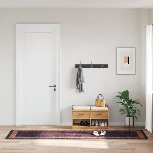 QJBSAVVA Teppich Läufer 80x300 cm Samt mit Digitaldruck Schwarz Gold rutschfeste Unterseite Schalldämpfend und Maschinenwaschbar für Wohnzimmer Flur Schlafzimmer QJBSAVVA Teppich Läufer 80x300 cm Samt mit Digitaldruck Schwarz Gold rutschfeste Unterseite Schalldämpfend und Maschinenwaschbar für Wohnzimmer Flur Schlafzimmer von QJBSAVVA