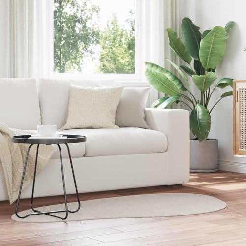 QJBSAVVA Teppich Sandfarbe 80 x 150 cm Polyester mit Matter Oberfläche Moderner Läufer für Wohnzimmer Flur und Schlafzimmer Weich & Langlebig von QJBSAVVA