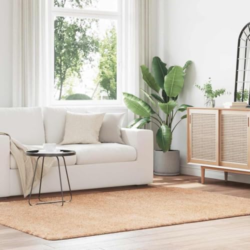 QJBSAVVA Teppich Shaggy Hochflor NAVARRA Beige 160x230 cm Polyester Robuster und Bequemer Wohnzimmerteppich mit Rutschfester Unterseite für Schlafzimmer Balkon und Garten QJBSAVVA Teppich Shaggy Hochflor NAVARRA Beige 160x230 cm Polyester Robuster und Bequemer Wohnzimmerteppich mit Rutschfester Unterseite für Schlafzimmer Balkon und Garten von QJBSAVVA