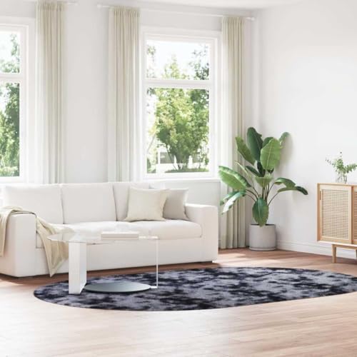 QJBSAVVA Teppich Shaggy Hochflor NAVARRA Dunkelgrau 300x200 cm Oval Robuster & Pflegeleichter Wohnzimmerteppich mit Rutschfester Unterseite für Balkon Schlafzimmer und Büro QJBSAVVA Teppich Shaggy Hochflor NAVARRA Dunkelgrau 300x200 cm Oval Robuster & Pflegeleichter Wohnzimmerteppich mit Rutschfester Unterseite für Balkon Schlafzimmer und Büro von QJBSAVVA