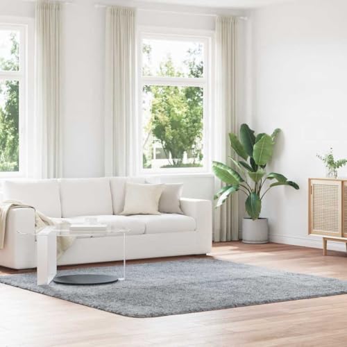 QJBSAVVA Teppich Shaggy Hochflor NAVARRA Hellgrau 240x240 cm Polyester Robuster und Bequemer Wohnzimmerteppich mit Rutschfester Unterseite für Balkon Schlafzimmer und Büro QJBSAVVA Teppich Shaggy Hochflor NAVARRA Hellgrau 240x240 cm Polyester Robuster und Bequemer Wohnzimmerteppich mit Rutschfester Unterseite für Balkon Schlafzimmer und Büro von QJBSAVVA