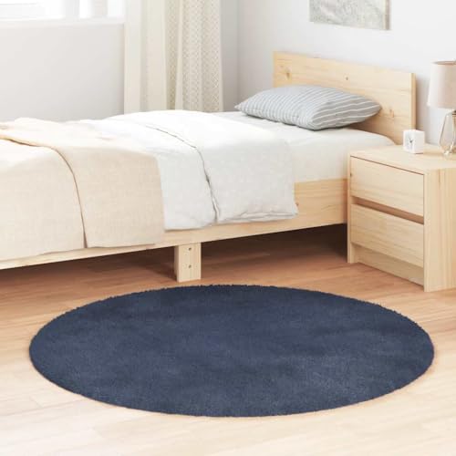 QJBSAVVA Teppich Shaggy Hochflor NAVARRA Marineblau 120x120 cm Rund Polyester Robuster & Pflegeleichter Wohnzimmerteppich mit Rutschfester Unterseite für Balkon Schlafzimmer und Büro QJBSAVVA Teppich Shaggy Hochflor NAVARRA Marineblau 120x120 cm Rund Polyester Robuster & Pflegeleichter Wohnzimmerteppich mit Rutschfester Unterseite für Balkon Schlafzimmer und Büro von QJBSAVVA