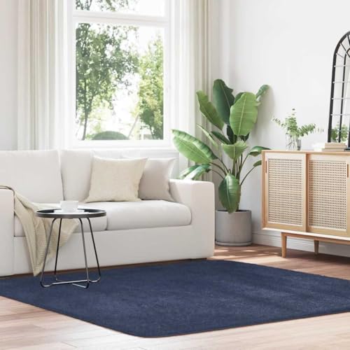 QJBSAVVA Teppich Shaggy Hochflor NAVARRA Marineblau 200x200 cm Polyester Robuster und Bequemer Wohnzimmerteppich mit Rutschfester Unterseite für Schlafzimmer Balkon und Garten QJBSAVVA Teppich Shaggy Hochflor NAVARRA Marineblau 200x200 cm Polyester Robuster und Bequemer Wohnzimmerteppich mit Rutschfester Unterseite für Schlafzimmer Balkon und Garten von QJBSAVVA