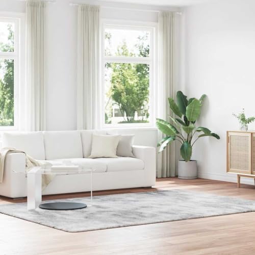 QJBSAVVA Teppich Shaggy Hochflor NAVARRA Silbergrau 200x290 cm Polyester Robuster & Bequemer Wohnzimmerteppich mit Rutschfester Unterseite für Schlafzimmer Balkon und Outdoor QJBSAVVA Teppich Shaggy Hochflor NAVARRA Silbergrau 200x290 cm Polyester Robuster & Bequemer Wohnzimmerteppich mit Rutschfester Unterseite für Schlafzimmer Balkon und Outdoor von QJBSAVVA