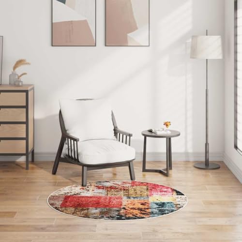QJBSAVVA Teppich Wohnzimmer Modern 120 cm Rund Weicher Samt Rutschfester Bodenbelag mit Attraktivem Muster Maschinenwaschbar für Schlafzimmer Balkon und Küche QJBSAVVA Teppich Wohnzimmer Modern 120 cm Rund Weicher Samt Rutschfester Bodenbelag mit Attraktivem Muster Maschinenwaschbar für Schlafzimmer Balkon und Küche von QJBSAVVA
