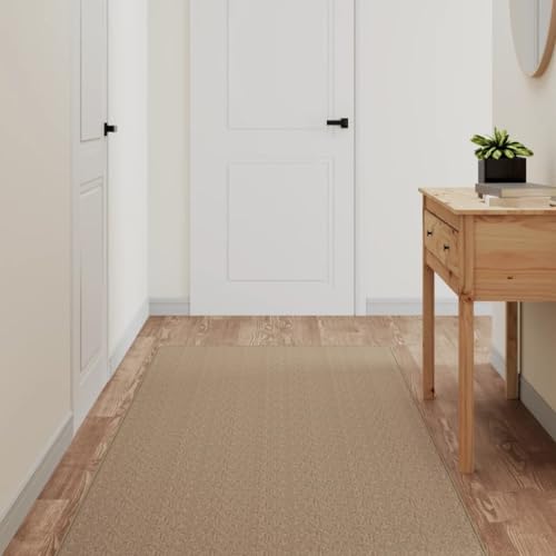 QJBSAVVA Teppichläufer Sisal Optik Sandfarben 80x150 cm Weicher Flurteppich mit Rutschfestigkeit Leicht zu Reinigen für Wohnzimmer Flur und Küche QJBSAVVA Teppichläufer Sisal Optik Sandfarben 80x150 cm Weicher Flurteppich mit Rutschfestigkeit Leicht zu Reinigen für Wohnzimmer Flur und Küche von QJBSAVVA