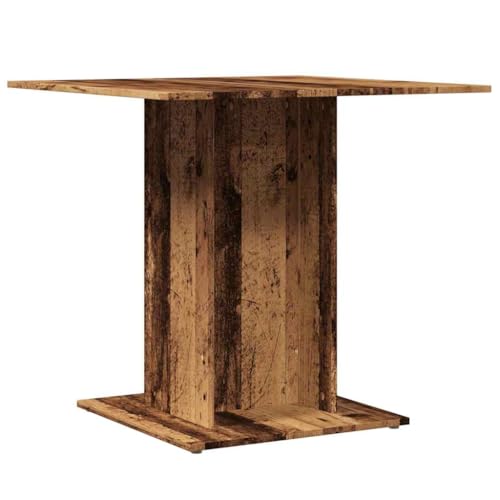 QJBSAVVA Terassentisch Küchentisch Klein Campingtisch Kitchen Table - Esstisch Altholz-Optik 80x80x75 cm Holzwerkstoff für Balcony Camping Living Room Dining Room QJBSAVVA Terassentisch Küchentisch Klein Campingtisch Kitchen Table - Esstisch Altholz-Optik 80x80x75 cm Holzwerkstoff für Balcony Camping Living Room Dining Room von QJBSAVVA