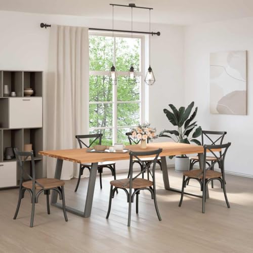 QJBSAVVA Terassentisch Küchentisch Klein Gartentisch Klein Bartisch - Esstisch mit Baumkanten 240x120x74 cm Massivholz Eiche Rechteck für Camping Kitchen Dining Room Living Room QJBSAVVA Terassentisch Küchentisch Klein Gartentisch Klein Bartisch - Esstisch mit Baumkanten 240x120x74 cm Massivholz Eiche Rechteck für Camping Kitchen Dining Room Living Room von QJBSAVVA