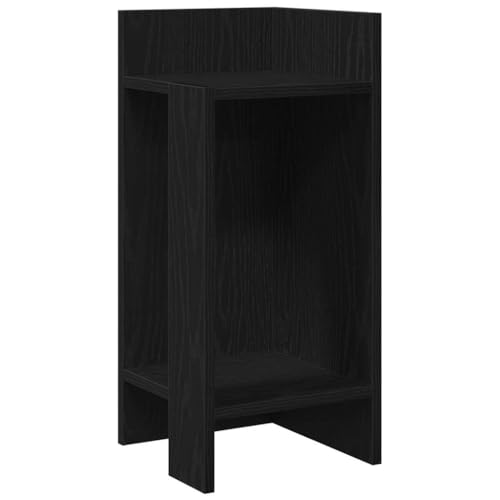 QJBSAVVA Tisch Wohnzimmer Modern Nachtschrank Balkontisch Klein Stubentisch - Beistelltisch mit Ablage Schwarz 25,5x27x60 cm für Balkon Lernbüro Küche Garten von QJBSAVVA