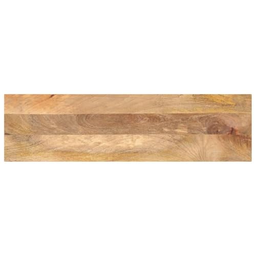 QJBSAVVA Tischplatte 100x40x3,8 cm Mangoholz Massivholzplatte mit natürlicher Maserung Rustikales Design Robust und einfach zu reinigen, für Esszimmer Küche Büro Flur QJBSAVVA Tischplatte 100x40x3,8 cm Mangoholz Massivholzplatte mit natürlicher Maserung Rustikales Design Robust und einfach zu reinigen, für Esszimmer Küche Büro Flur von QJBSAVVA