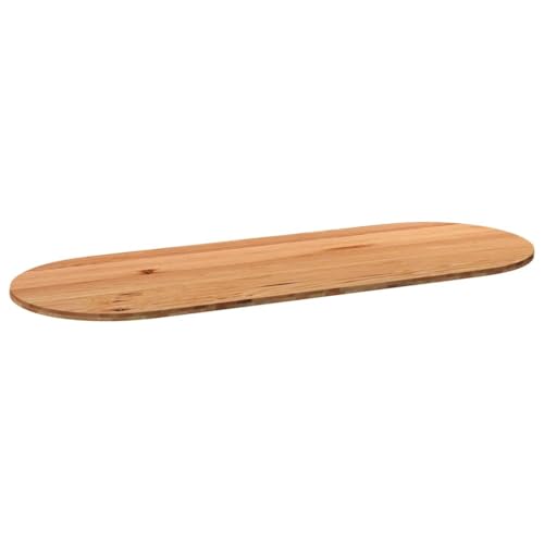 QJBSAVVA Tischplatte 320x120 cm Massivholz Eiche Hellbraun oval fein geschliffen und lackiert Robust Langlebig Modernes Design für Esszimmer Büro Wohnzimmer Balkon Garten QJBSAVVA Tischplatte 320x120 cm Massivholz Eiche Hellbraun oval fein geschliffen und lackiert Robust Langlebig Modernes Design für Esszimmer Büro Wohnzimmer Balkon Garten von QJBSAVVA