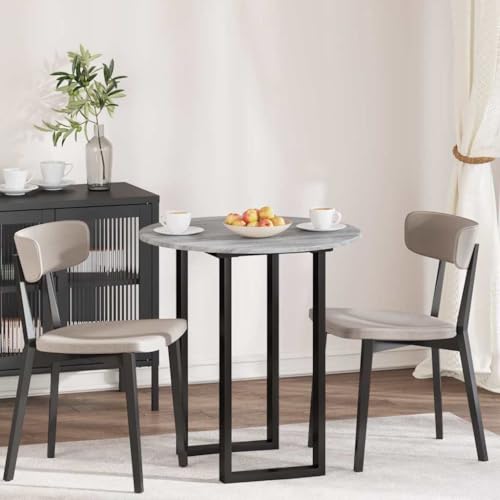 QJBSAVVA Tischplatte 70x70 cm Grau Sonoma aus Holzwerkstoff 1,5 cm stark Modernes minimalistisches Design für Esstisch Schreibtischplatte oder Arbeitsplatte in Küche Büro Wohnzimmer von QJBSAVVA