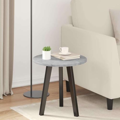 QJBSAVVA Tischplatte Betongrau 40 x 40 cm aus Holzwerkstoff Minimalistisches Design Robuste Arbeitsplatte für Küche Büro Esstisch geeignet von QJBSAVVA