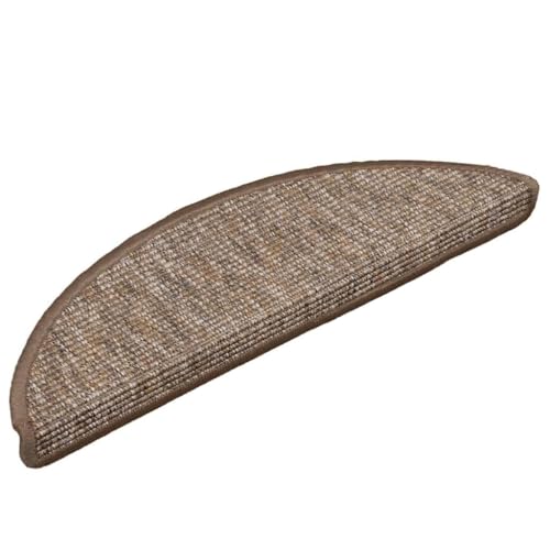 QJBSAVVA Treppenmatten 15 Stück 56x17x3 cm Hellbraun Selbstklebend Antirutsch Teppichstufen für Treppe Schalldämmend und Bequem QJBSAVVA Treppenmatten 15 Stück 56x17x3 cm Hellbraun Selbstklebend Antirutsch Teppichstufen für Treppe Schalldämmend und Bequem von QJBSAVVA