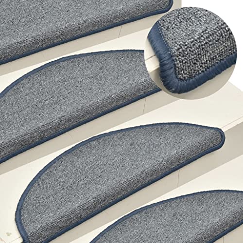 QJBSAVVA Treppenmatten 15 Stück Hellgrau Blau 56x17x3 cm PP Tufting Antirutschmatte Selbstklebend Schalldämmend für Treppenstufen Innenbereich QJBSAVVA Treppenmatten 15 Stück Hellgrau Blau 56x17x3 cm PP Tufting Antirutschmatte Selbstklebend Schalldämmend für Treppenstufen Innenbereich von QJBSAVVA