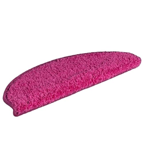 QJBSAVVA Treppenmatten 30 Stück Rosa 65x21x4 cm 100% PP getuftet Selbstklebend Antirutsch für Innentreppen von QJBSAVVA