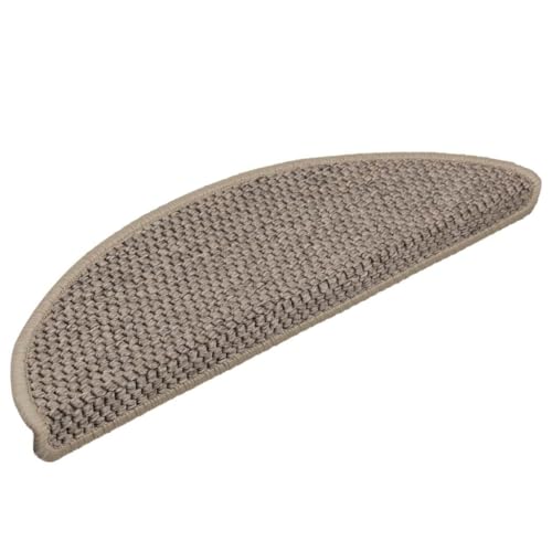 QJBSAVVA Treppenmatten Selbstklebend 30 Stück Sisal Optik 56x17x3 cm Dunkelbeige Antirutsch Stufenmatten für Innenbereich von QJBSAVVA