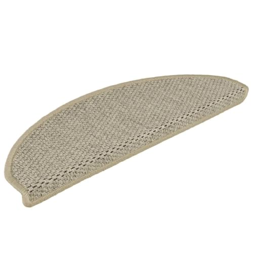 QJBSAVVA Treppenmatten Selbstklebend 30 Stück Sisal-Optik 65x21x4cm Hellgrün Antirutschmatte für Stufen mit Klebeband für Innenbereich von QJBSAVVA
