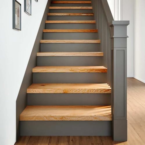QJBSAVVA Treppenstufen aus Massivholz Eiche 70 x 30 x 2 cm Natürliche Maserung Robuste Fensterbank für Innenbereich von QJBSAVVA