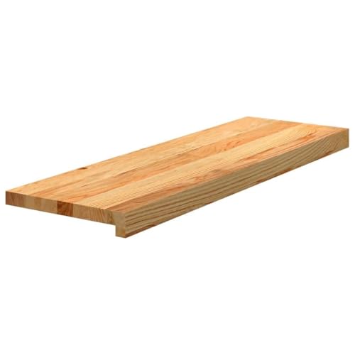 QJBSAVVA Treppenstufen aus Massivholz Eiche 80x30x2 cm Hellbraun Natürliche Maserung Robust & Langlebig für Treppe Fensterbank und Wohnraum QJBSAVVA Treppenstufen aus Massivholz Eiche 80x30x2 cm Hellbraun Natürliche Maserung Robust & Langlebig für Treppe Fensterbank und Wohnraum von QJBSAVVA