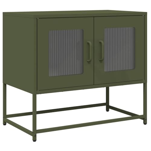 QJBSAVVA Tv Unit Fernsehschrank Wohnzimmer Möbel Fernsehständer - TV-Schrank Olivgrün 68x39x60,5 cm Kaltgewalzter Stahl für Flur Schlafzimmer Jugendzimmer Wohnzimmer QJBSAVVA Tv Unit Fernsehschrank Wohnzimmer Möbel Fernsehständer - TV-Schrank Olivgrün 68x39x60,5 cm Kaltgewalzter Stahl für Flur Schlafzimmer Jugendzimmer Wohnzimmer von QJBSAVVA