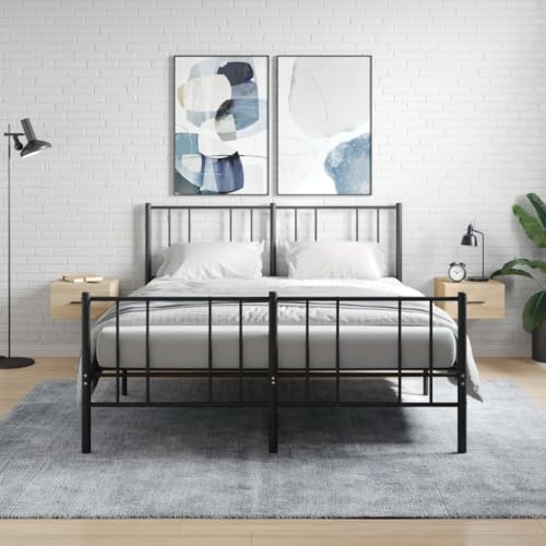 QJBSAVVA Wand-Nachttisch 2er Set Sonoma-Eiche 35x35x20 cm Hängender Nachttisch mit Stauraum Modernes Design für Schlafzimmer Wohnzimmer und Flur QJBSAVVA Wand-Nachttisch 2er Set Sonoma-Eiche 35x35x20 cm Hängender Nachttisch mit Stauraum Modernes Design für Schlafzimmer Wohnzimmer und Flur von QJBSAVVA
