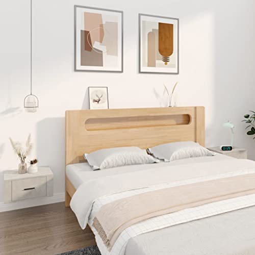 QJBSAVVA Wand-Nachttisch Set aus Holzwerkstoff Betongrau 50x36x25 cm Modernes Design mit Stauraum für Schlafzimmer und Wohnzimmer von QJBSAVVA