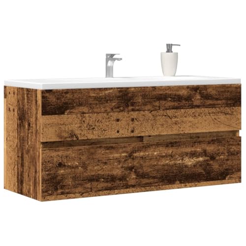 QJBSAVVA Waschbeckenunterschrank Altholz Optik 100 x 38,5 x 45 cm Holzwerkstoff mit großzügigem Stauraum Pflegeleicht & Platzsparend für Bad WC und Gästezimmer QJBSAVVA Waschbeckenunterschrank Altholz Optik 100 x 38,5 x 45 cm Holzwerkstoff mit großzügigem Stauraum Pflegeleicht & Platzsparend für Bad WC und Gästezimmer von QJBSAVVA